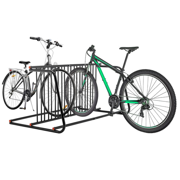 AECOJOY Commercial Floor Bike Rack Stand, 10-Bike Capacity Dual Sided Bicycle Storage Stand Floor Parking Stand