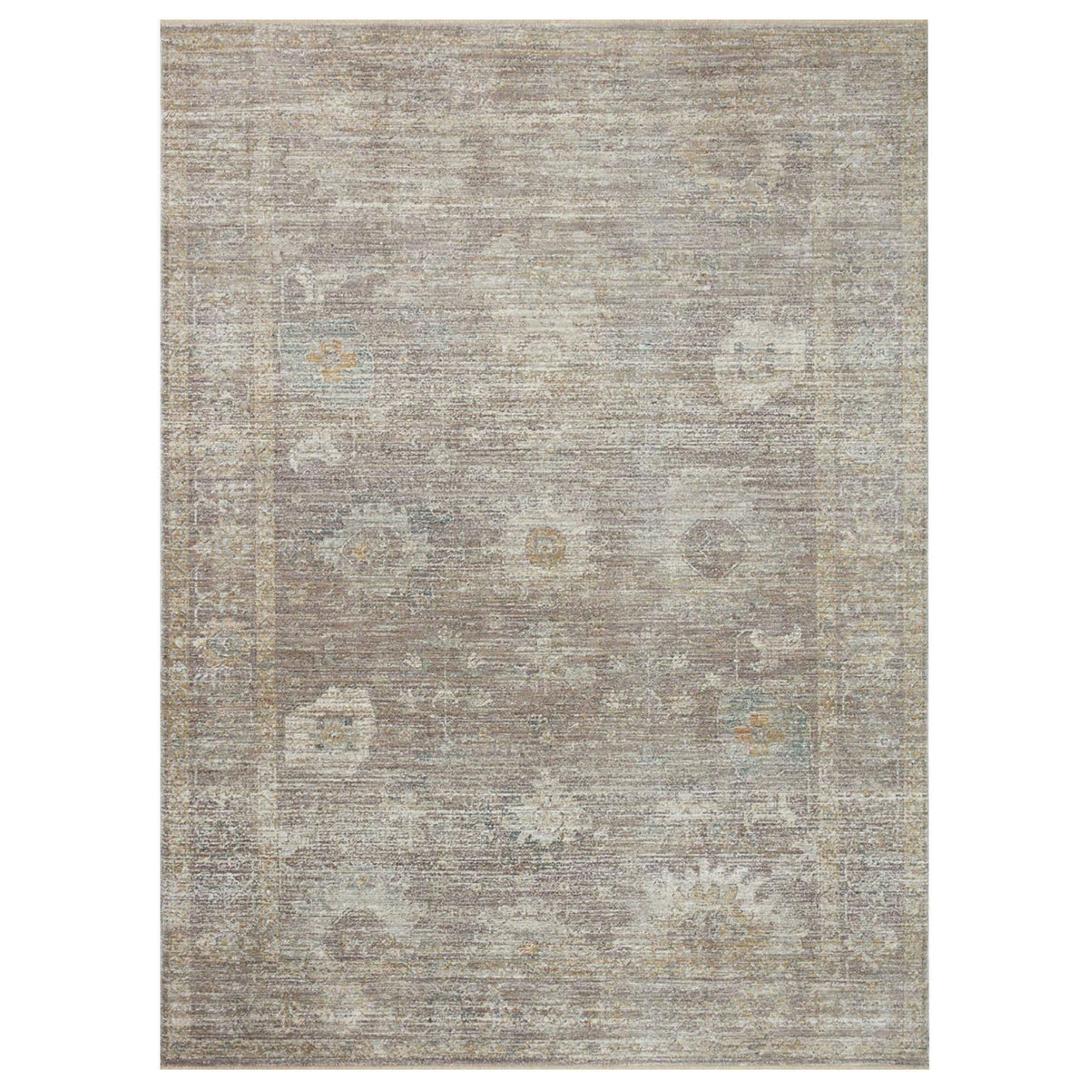 Magnolia Home by Joanna Gaines x Loloi 5'3" 7'6" Stone/Natural Millie MIE-05 Area Rug