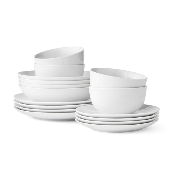 Member's Mark 16 Piece Porcelain Dinnerware Set White